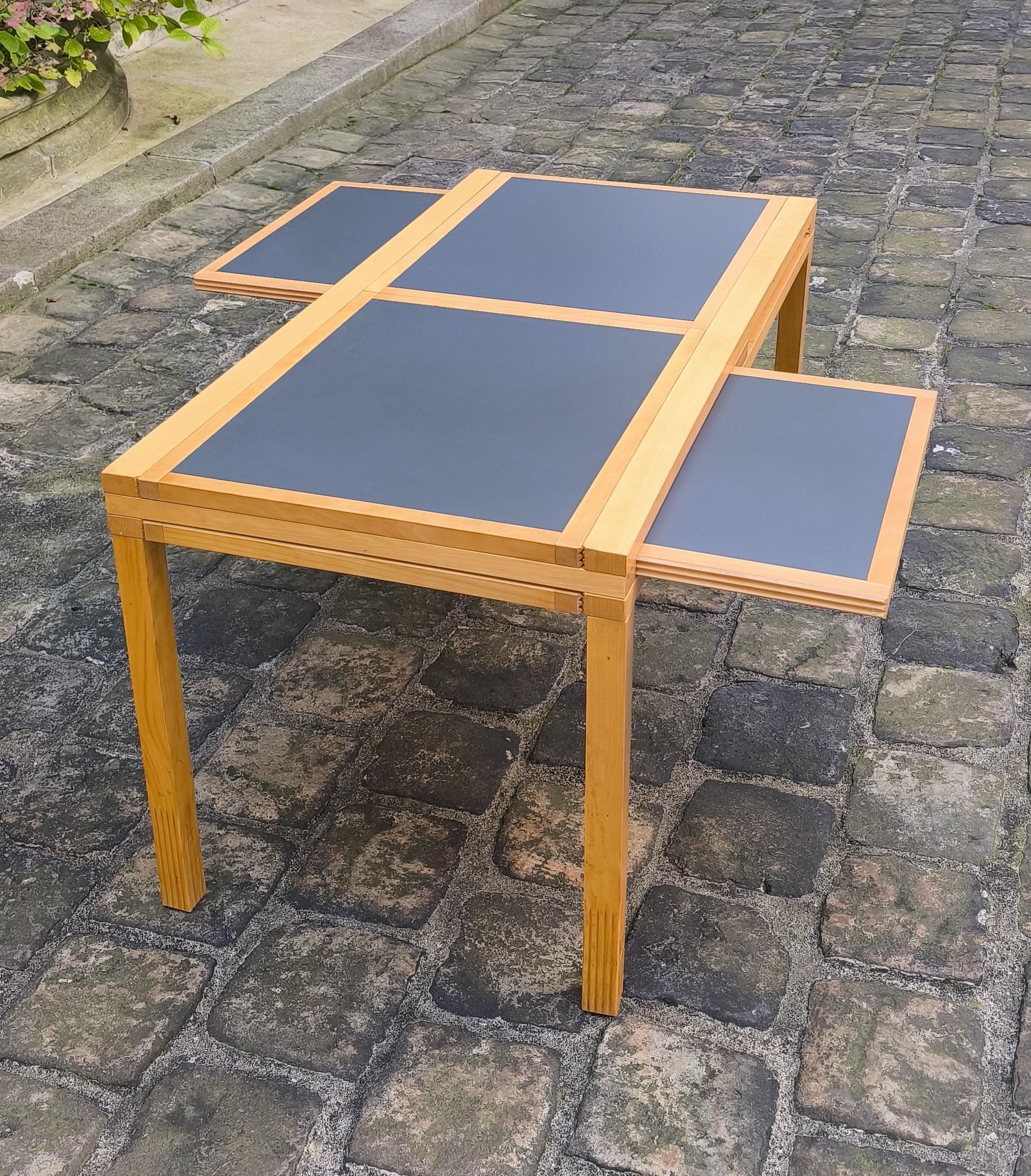 Mid Century Modular dining Table by Bernard Vuarnesson 80s - France 14