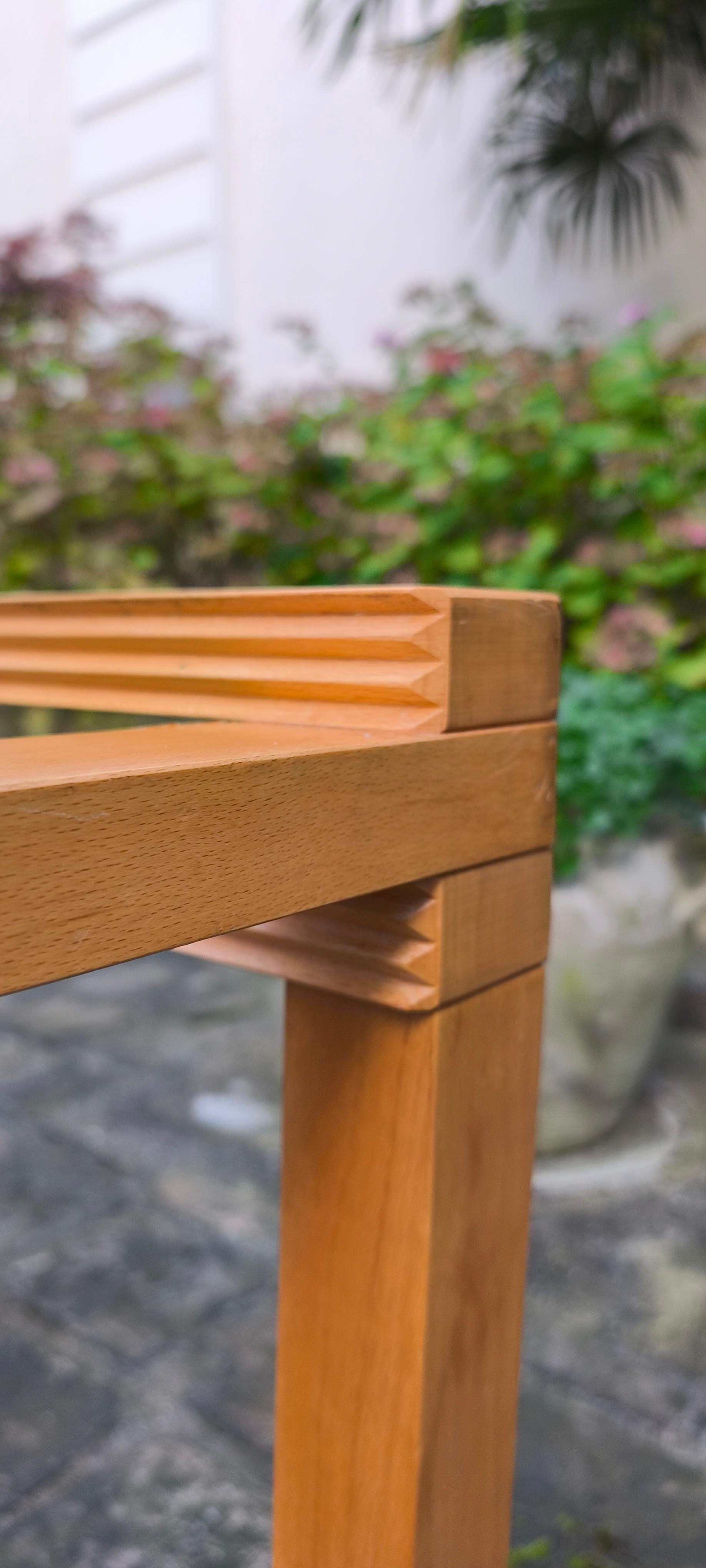 Mid Century Modular dining Table by Bernard Vuarnesson 80s - France 2