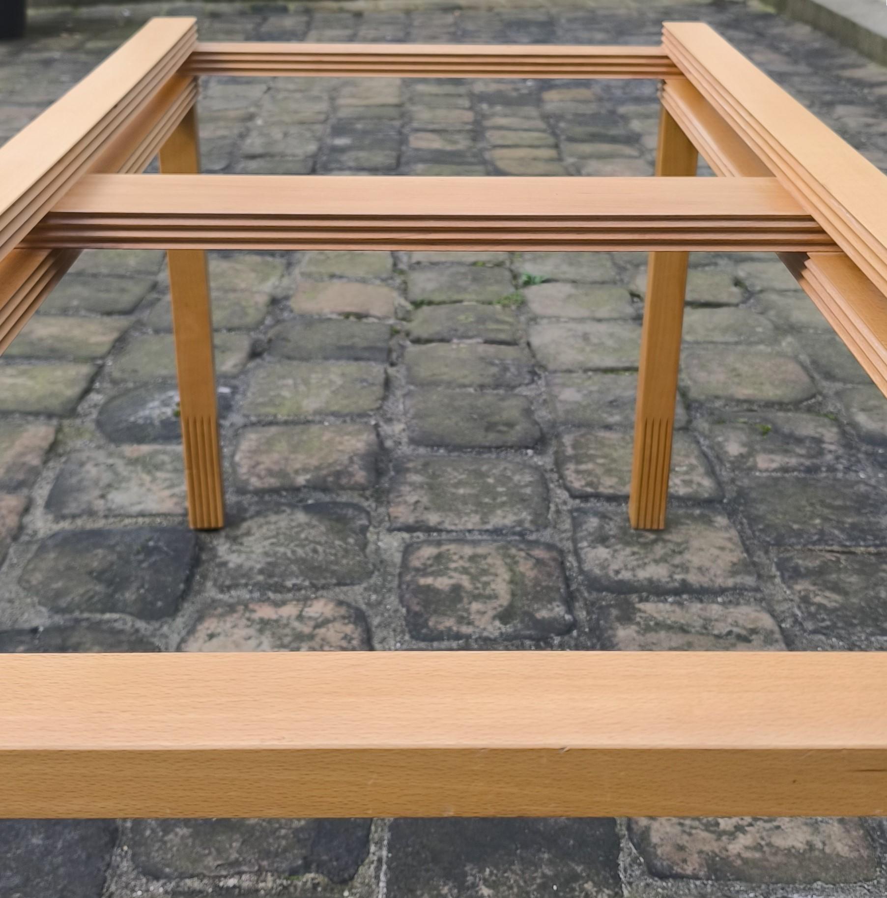 Mid Century Modular dining Table by Bernard Vuarnesson 80s - France 3