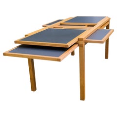 Mid Century Modular dining Table by Bernard Vuarnesson 80s - France