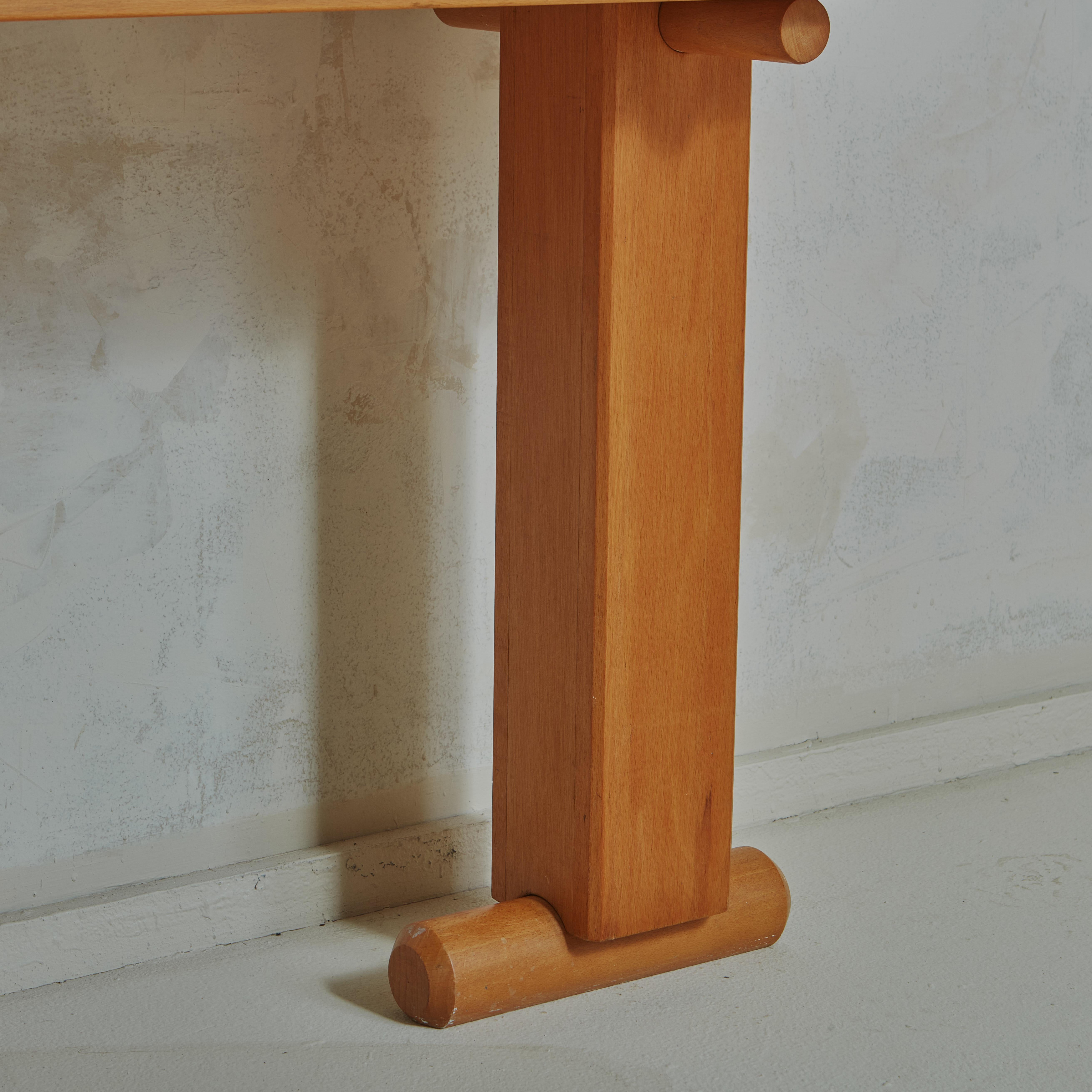 Mid Century Modular Etagere in Sycamore Wood For Sale 8