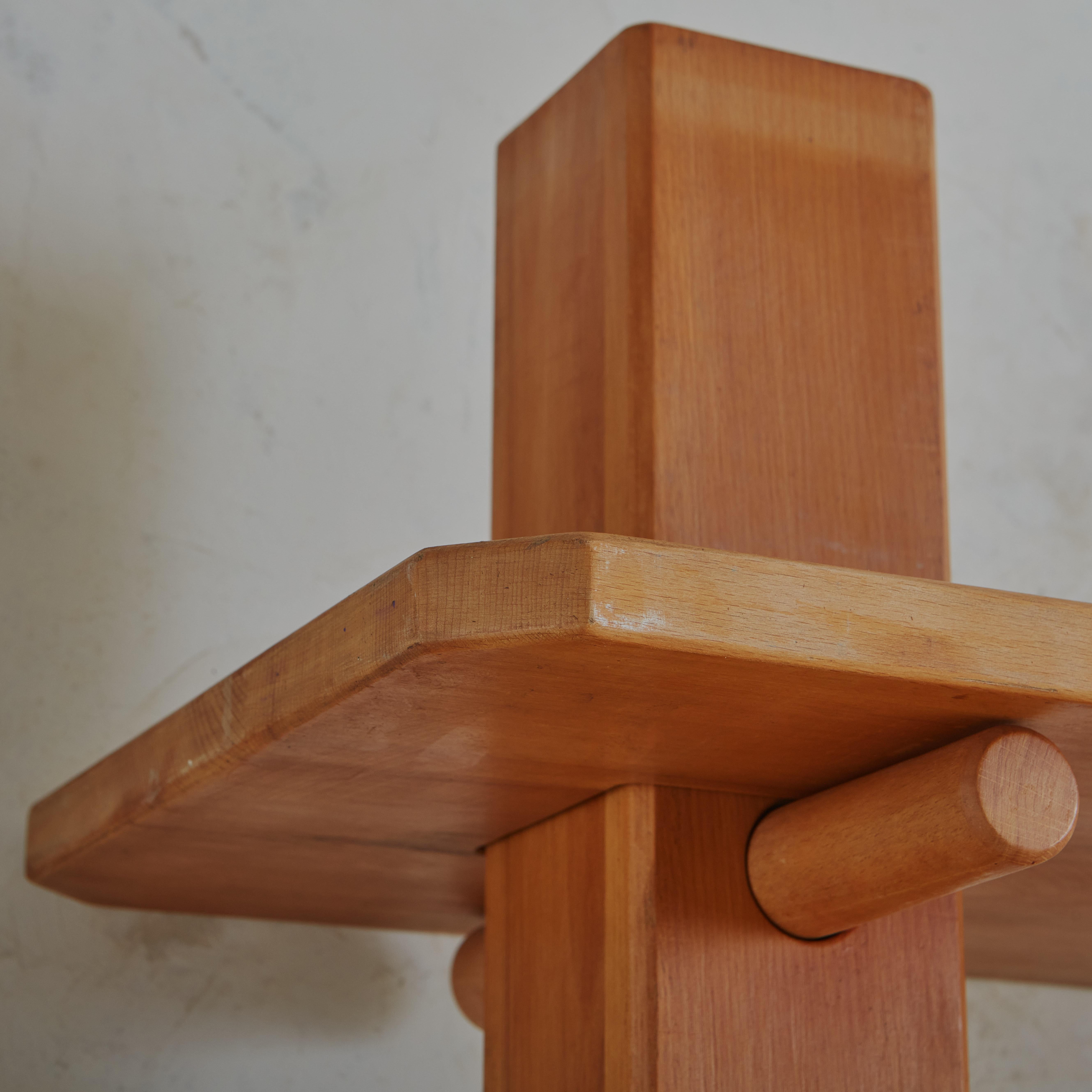 Mid Century Modular Etagere in Sycamore Wood For Sale 3