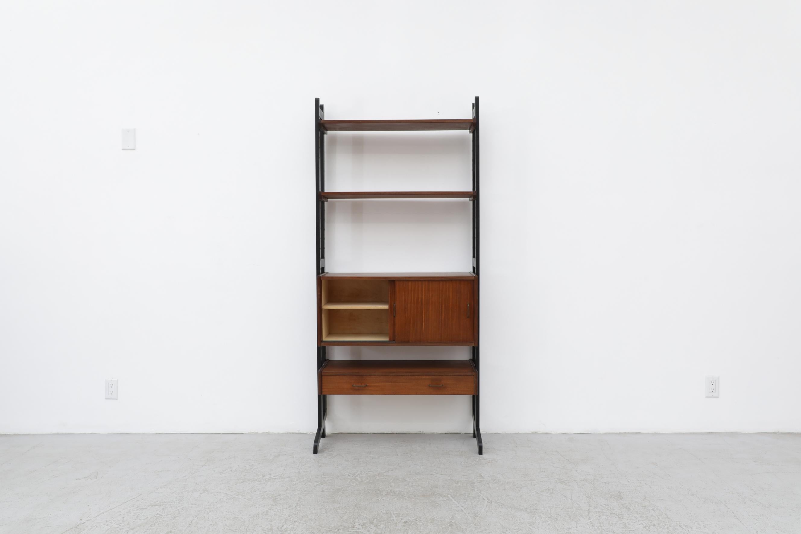 Dutch Mid-Century Modular Shelving Unit in the style of Poul Cadovius