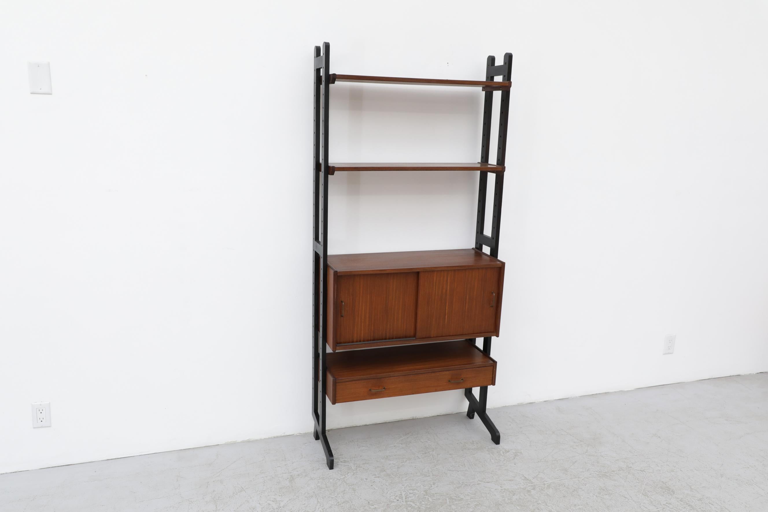 Wood Mid-Century Modular Shelving Unit in the style of Poul Cadovius