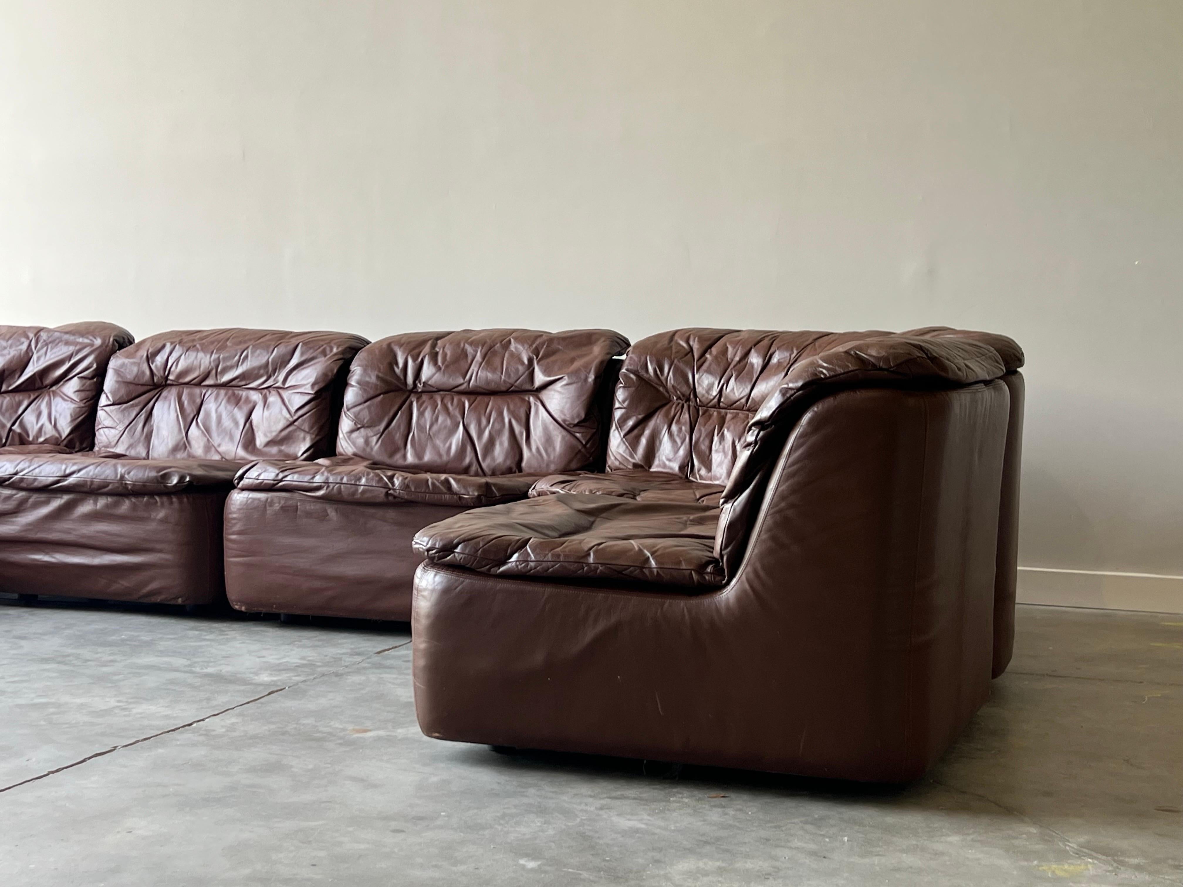 Mid-Century Modular Sofa by Friedrich Hill for Walter Knoll For Sale 9