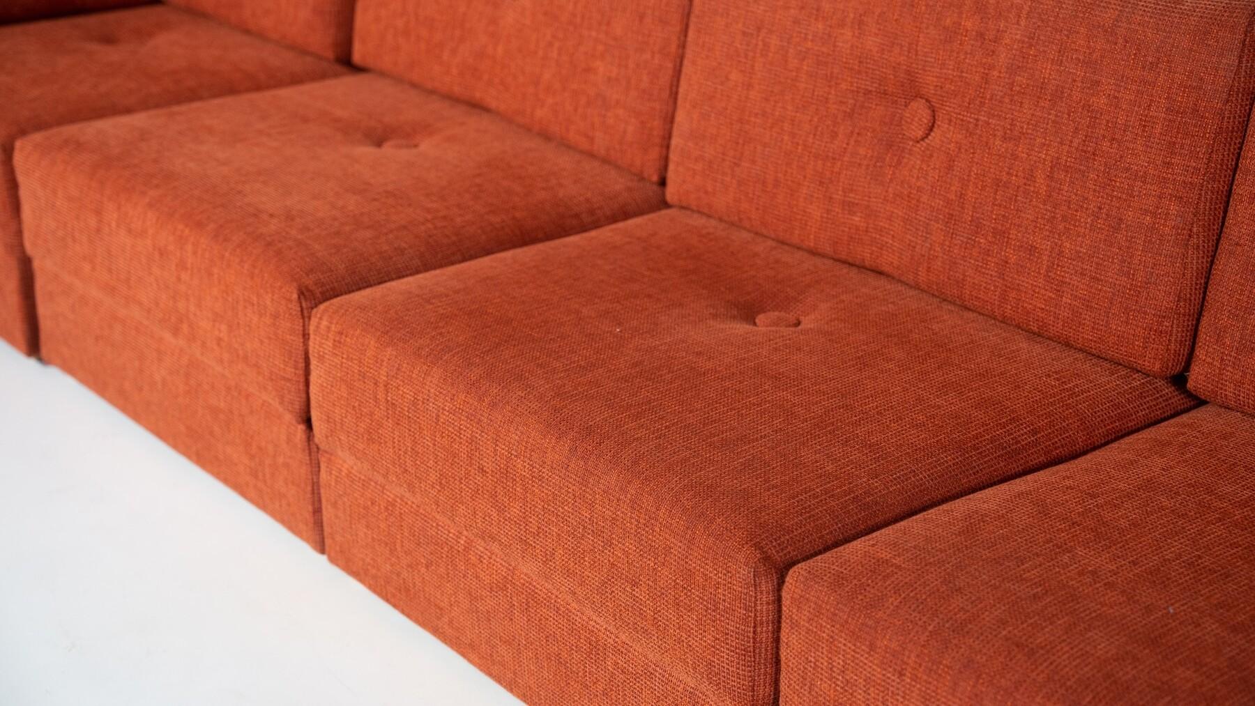 Mid-Century Modular Sofa, Original Upholstery, 1960s For Sale 4