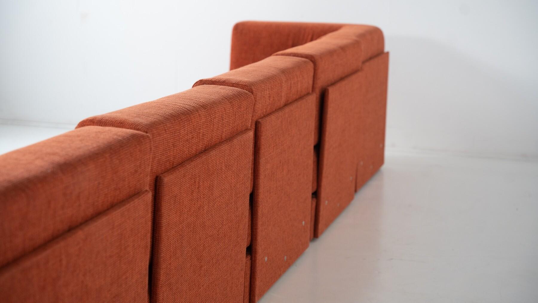 20th Century Mid-Century Modular Sofa, Original Upholstery, 1960s For Sale