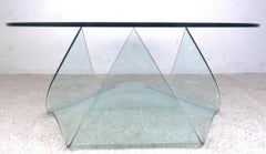 Mid-Century Molded Glass Coffee Table by Pace