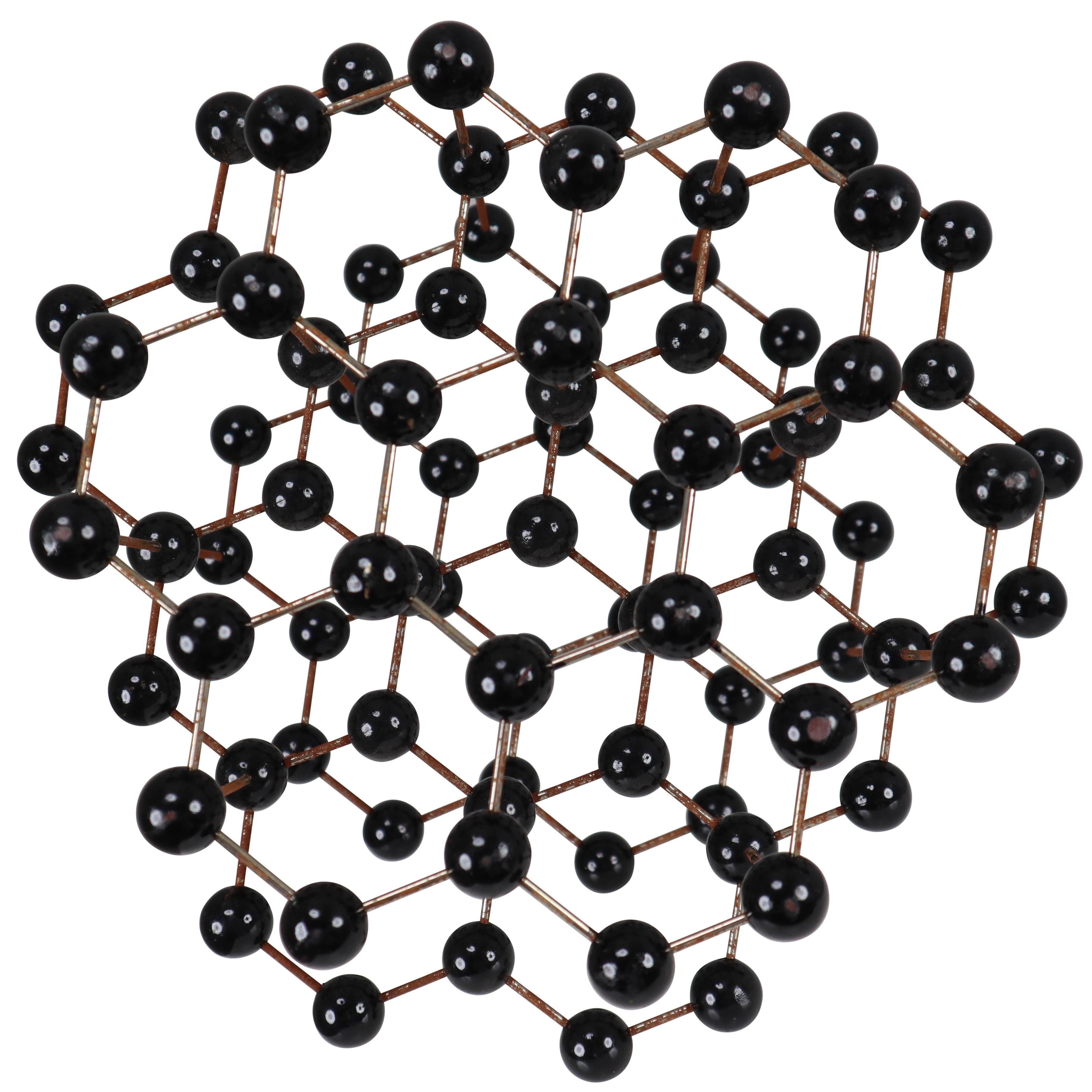 Mid-Century Molecular Structure Model in Black, Europe 1950s