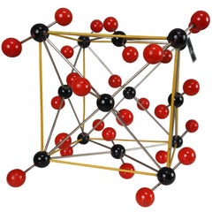 Mid-Century Molecular Structure of "Chlorid Uhlicity" Prague, 1950s