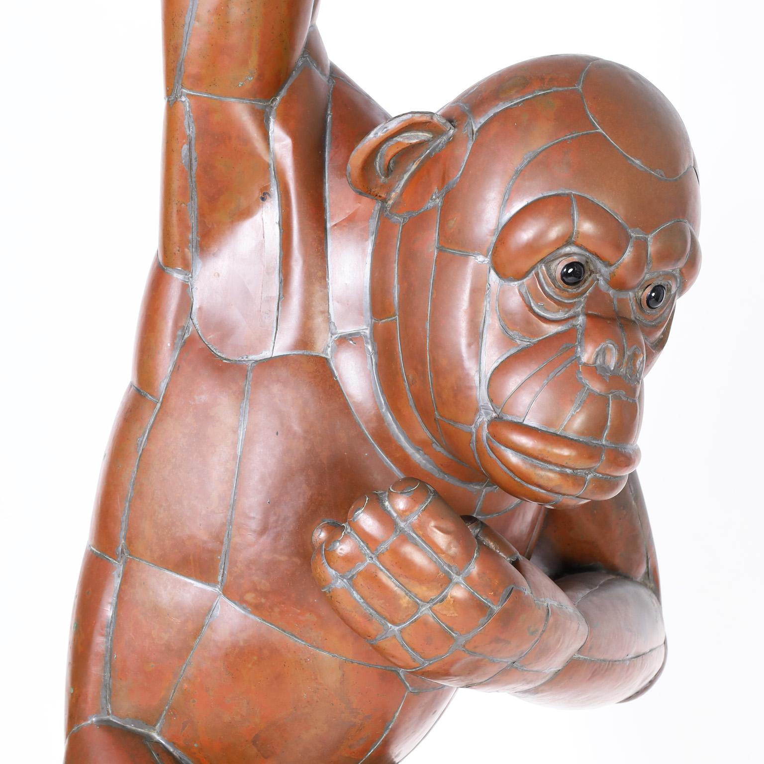 Mexican Mid Century Monkey or Chimpanzee Sculpture Signed Sergio Bustamante