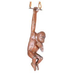 Mid Century Monkey or Chimpanzee Sculpture Signed Sergio Bustamante
