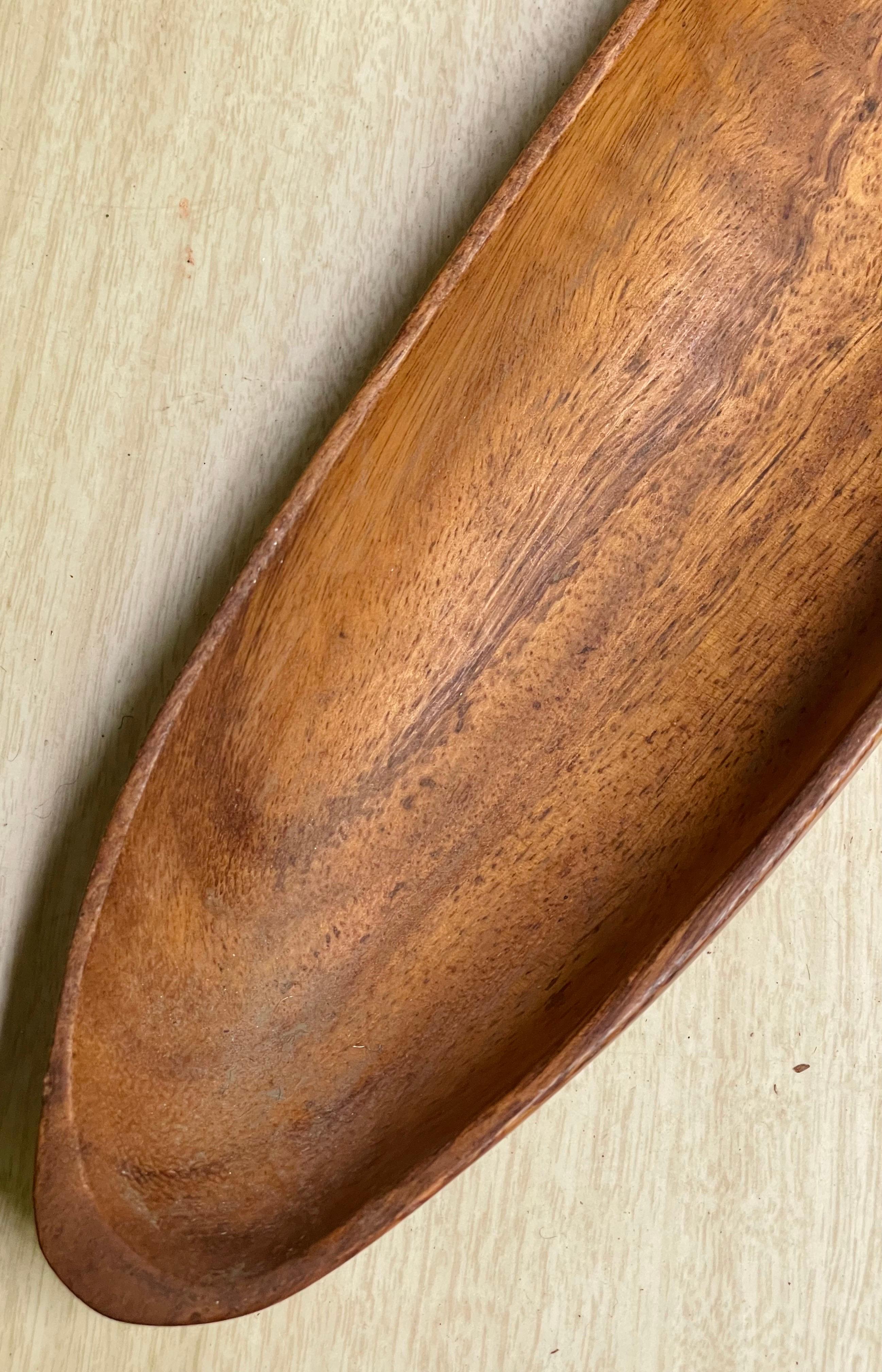 Cuenco Decorativo Mid Century Monkey Pod Wood 22