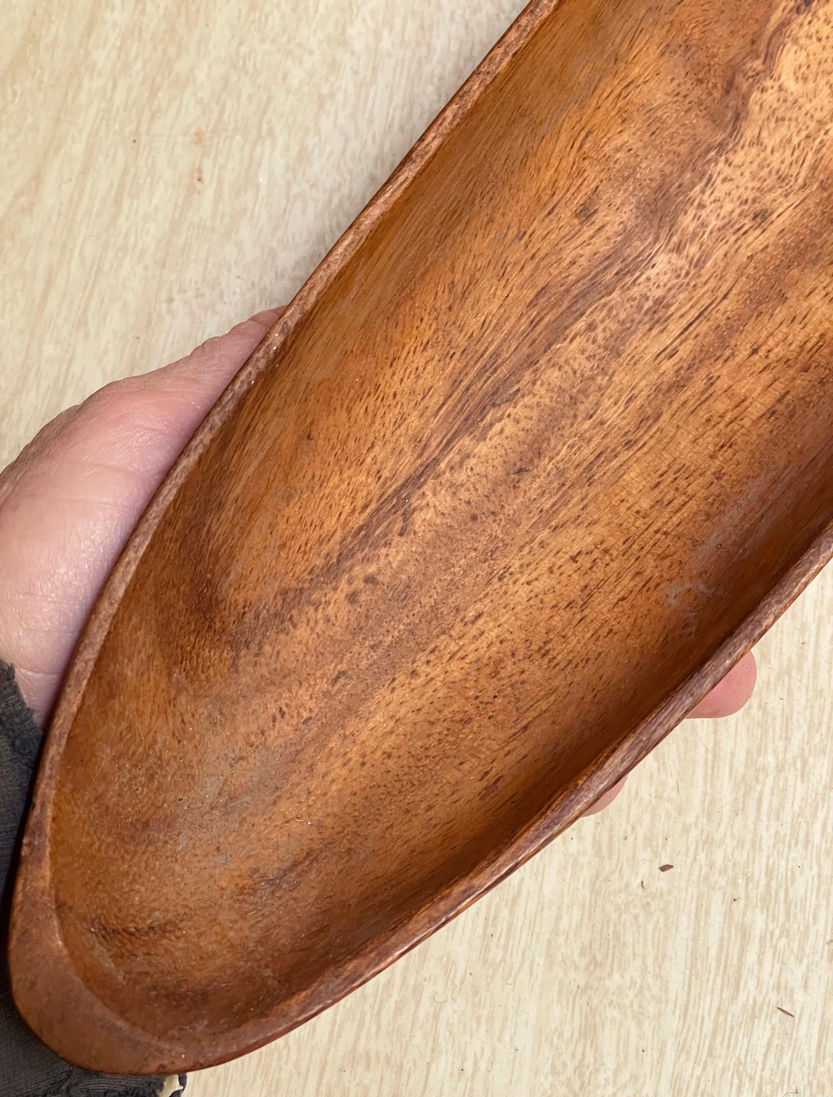 Cuenco Decorativo Mid Century Monkey Pod Wood 22