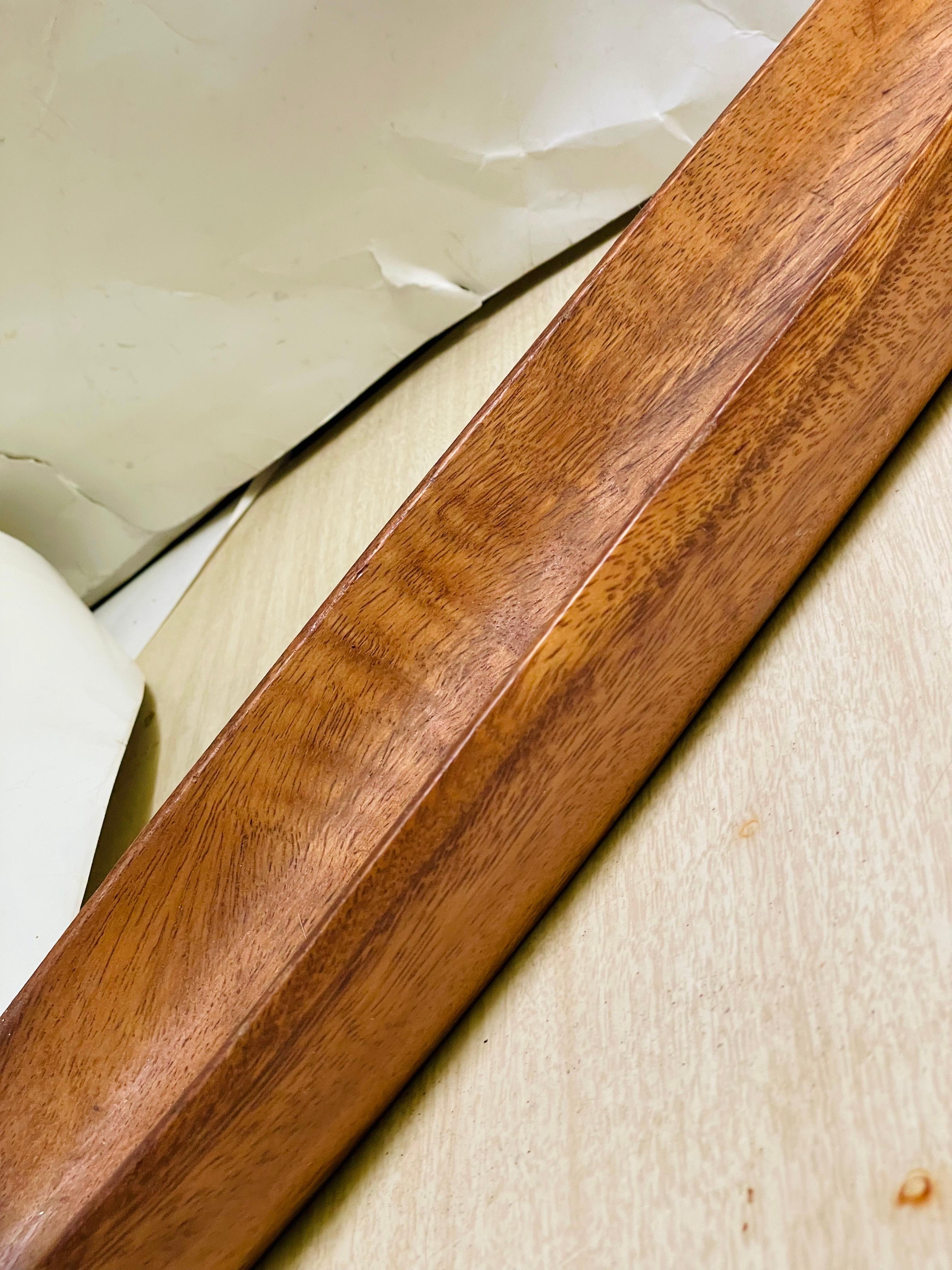 Cuenco Decorativo Mid Century Monkey Pod Wood 22