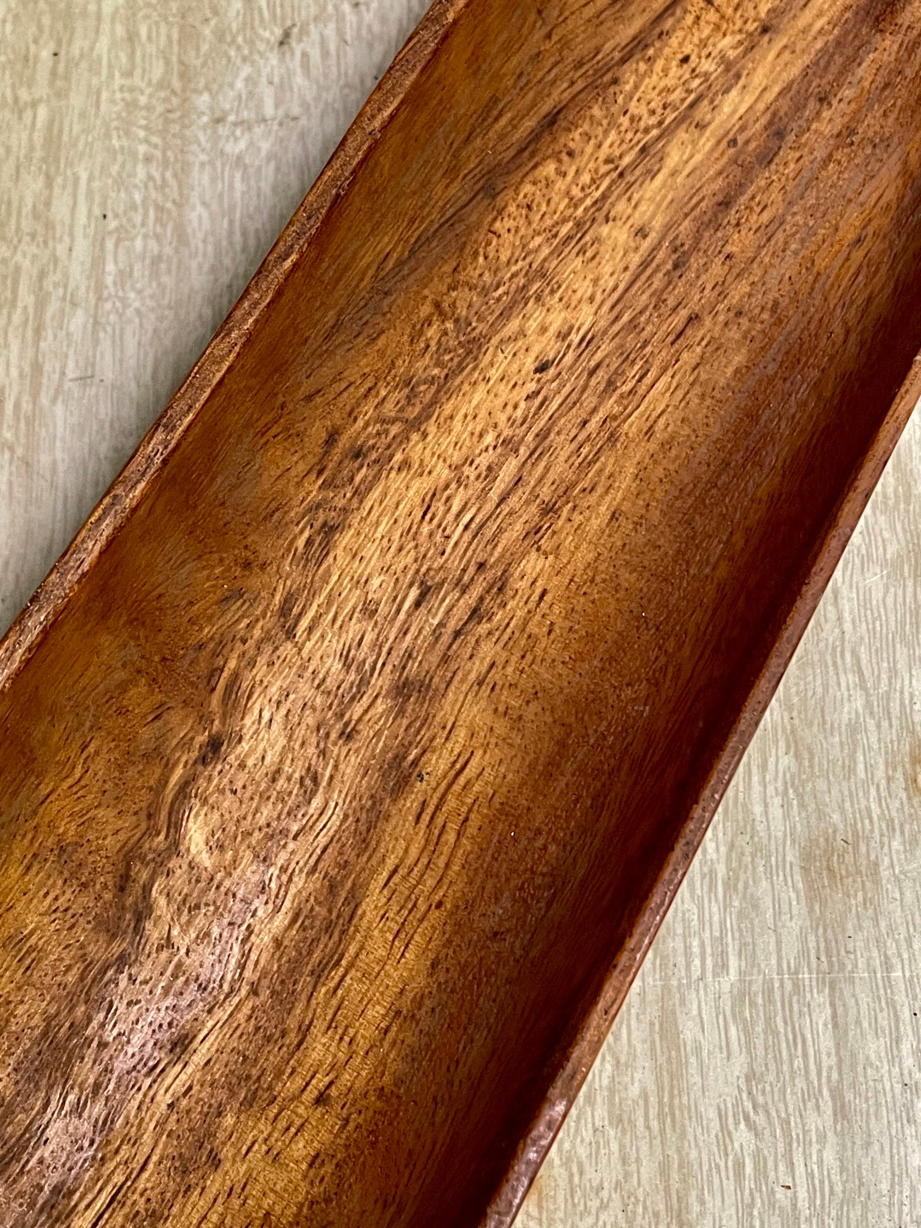 Cuenco Decorativo Mid Century Monkey Pod Wood 22