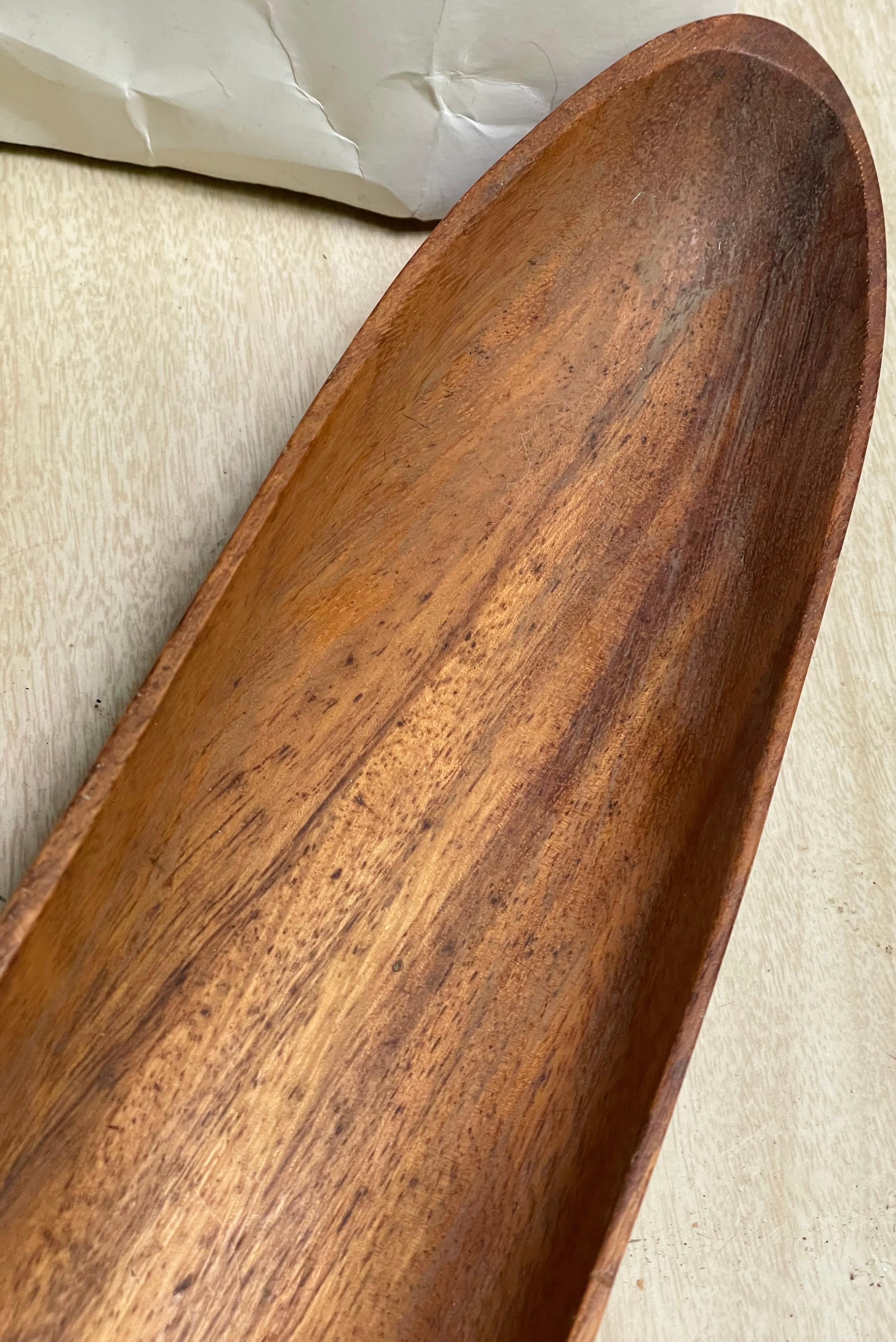 Cuenco Decorativo Mid Century Monkey Pod Wood 22