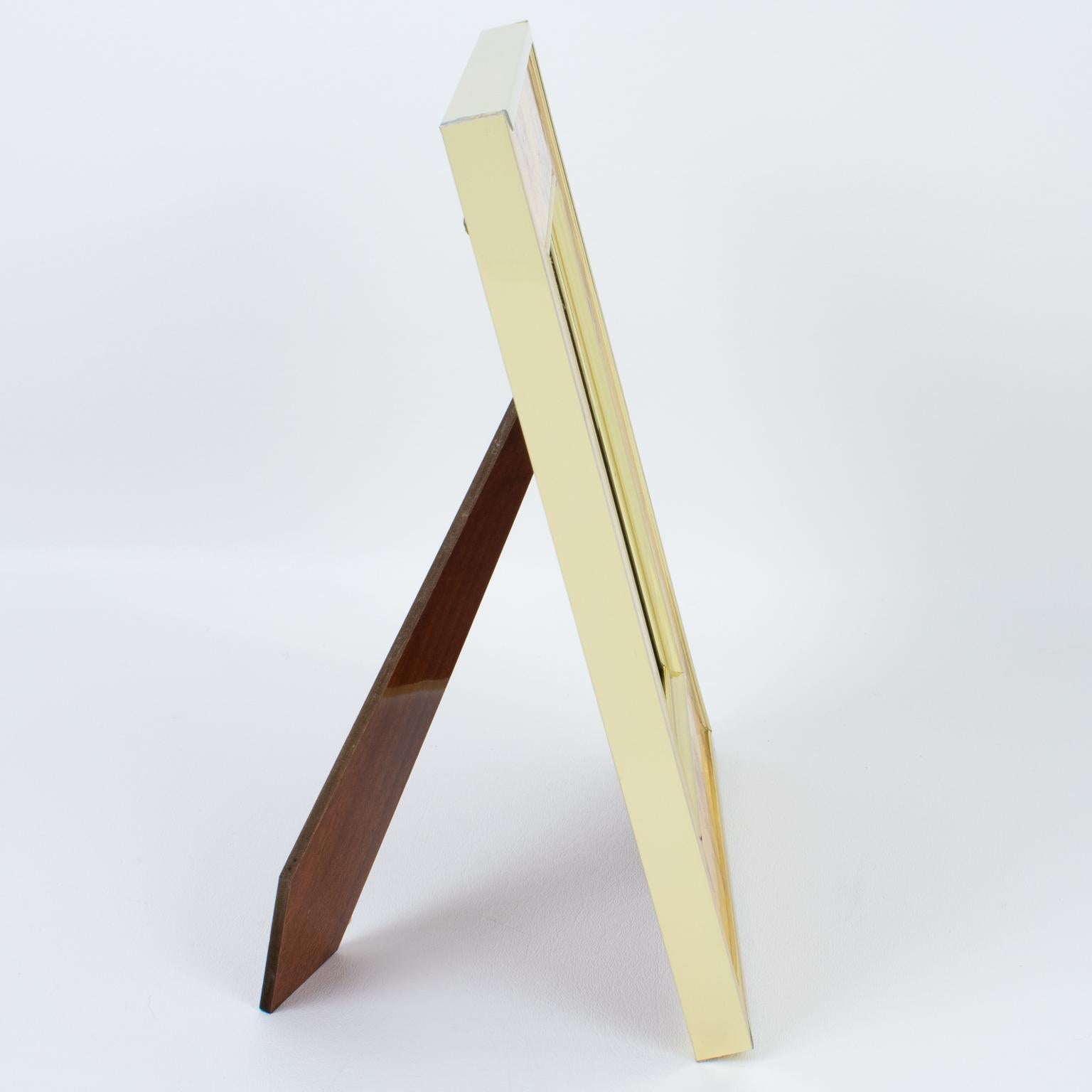 Bilderrahmen aus Holz und Metall von Montagnani, Italien, Mitte des Jahrhunderts (Moderne der Mitte des Jahrhunderts) im Angebot
