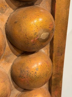 Mid-Century Monumental Giltwood Bubble Frame Mirror, Italy, Circa 1960s