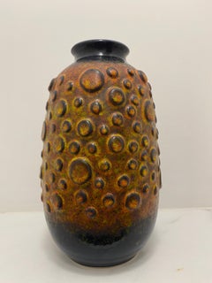Mid Century ‘Moon Crater’ Vase by Jasba Keramik Germany