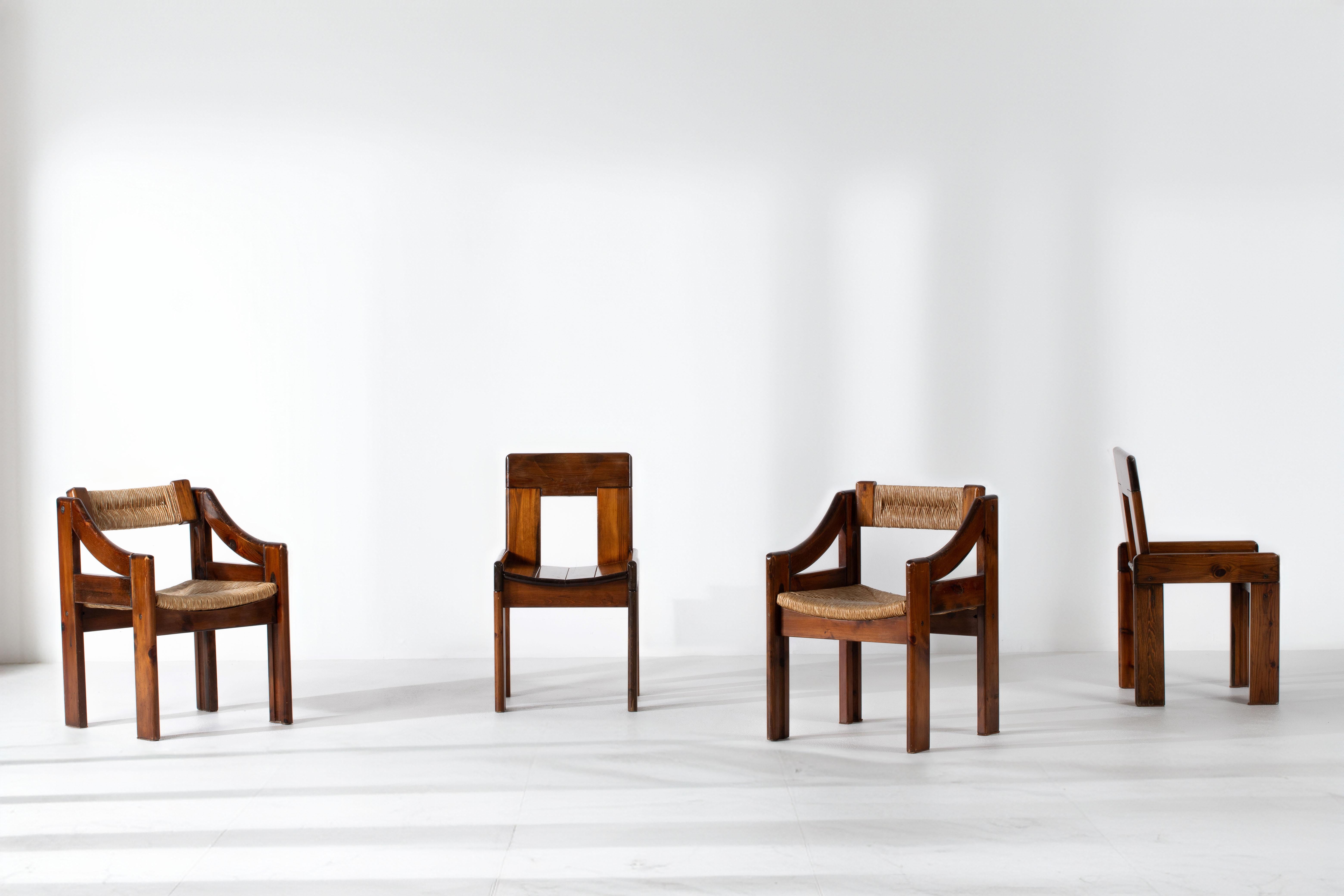 Ensemble de table et chaises brutalistes mi-siècle moderne en vente 8
