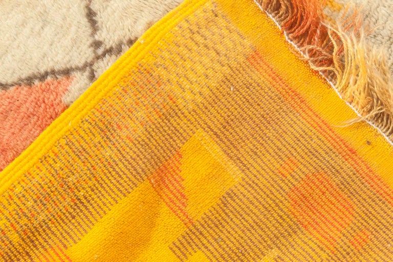 Mid-Century Moroccan Handmade Wool Rug by Doris Leslie Blau For Sale 1