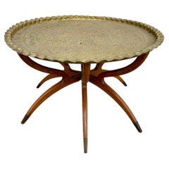 Mid-century Moroccan Moorish Tray Coffee Table