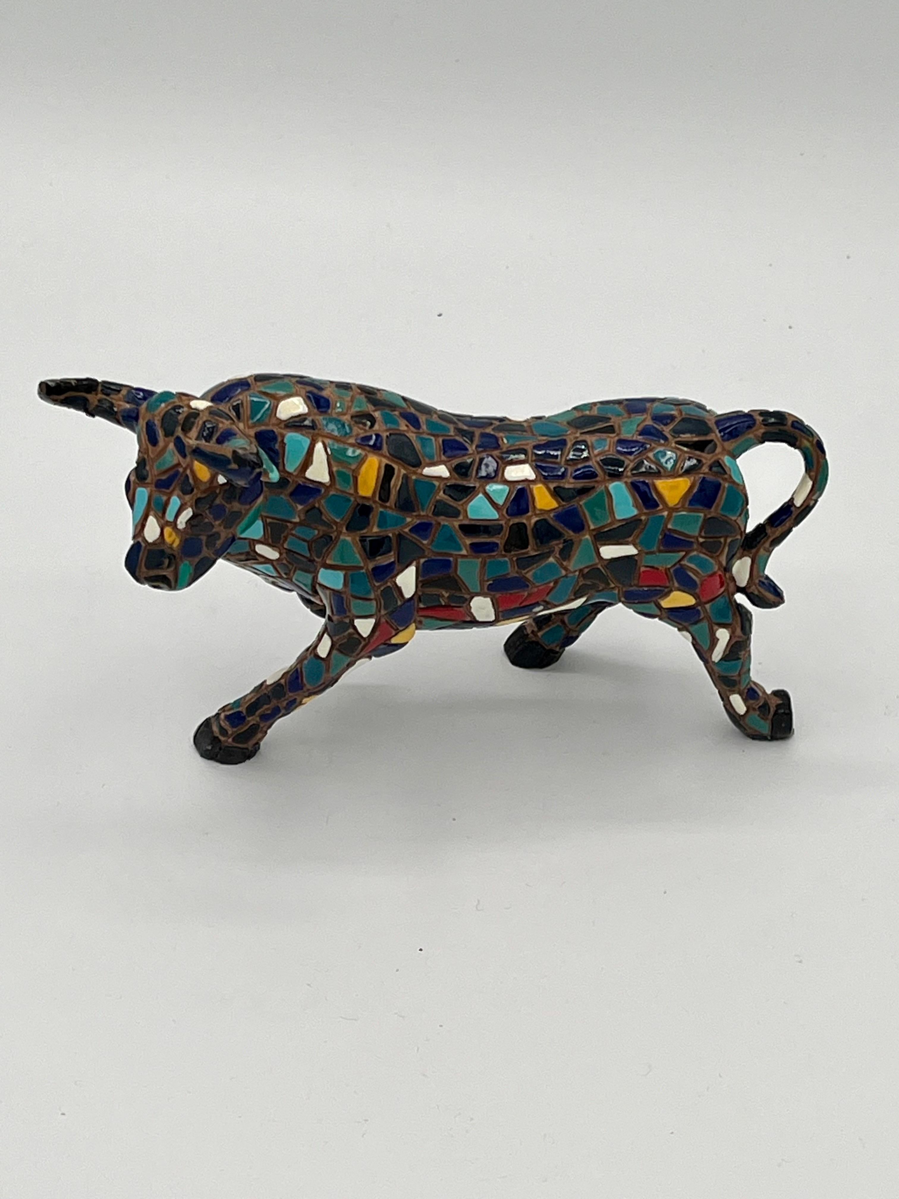 Tile en céramique Bull du milieu du siècle dernier d'après Genaro Alvarez en vente 5