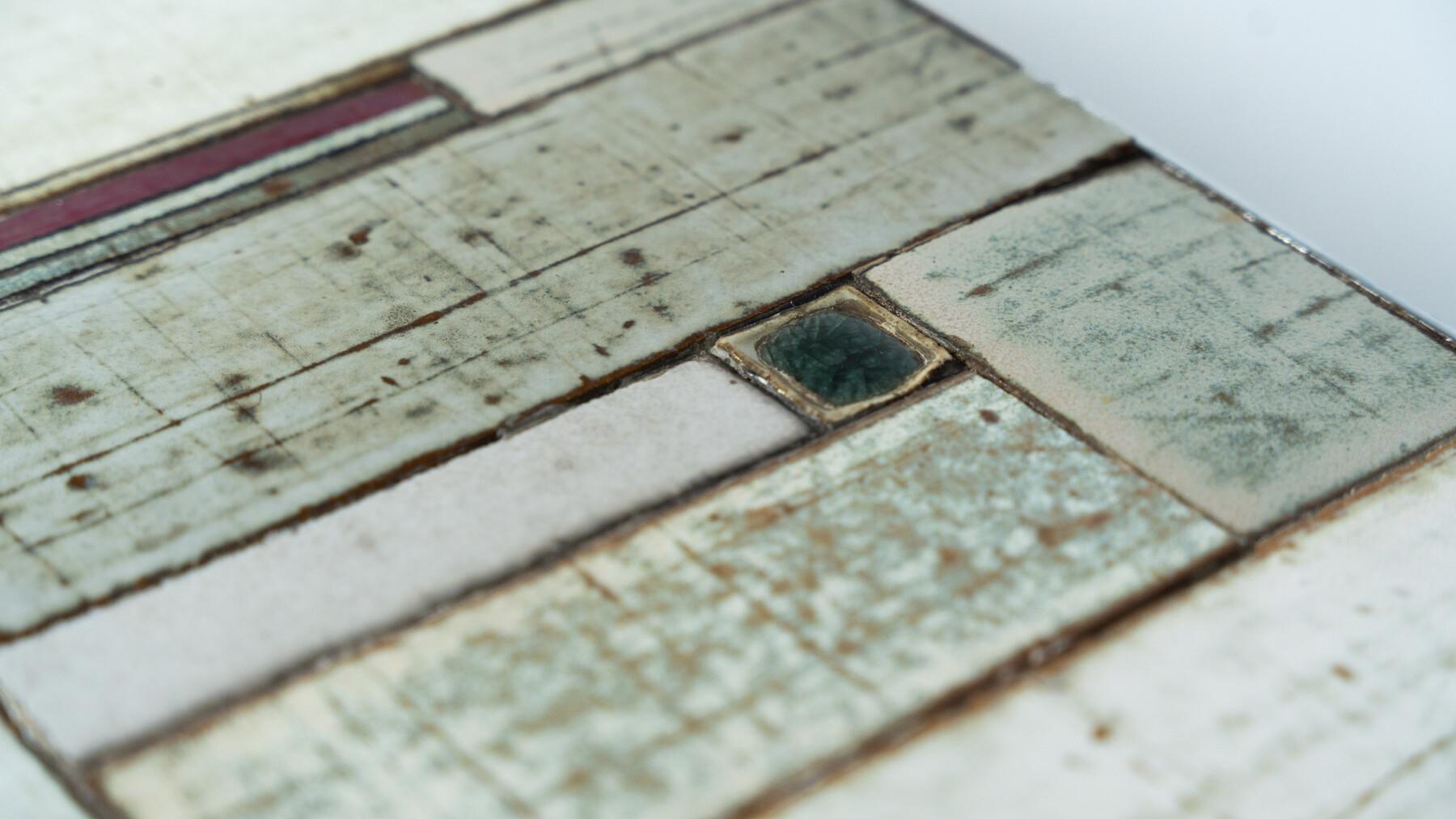 Table basse en mosaïque du milieu du siècle attribuée à Pia Manu, 1970 Bon état - En vente à Brussels, BE