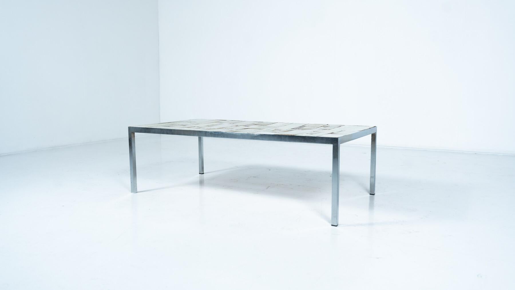 Table basse en mosaïque du milieu du siècle attribuée à Pia Manu, 1970 en vente 4