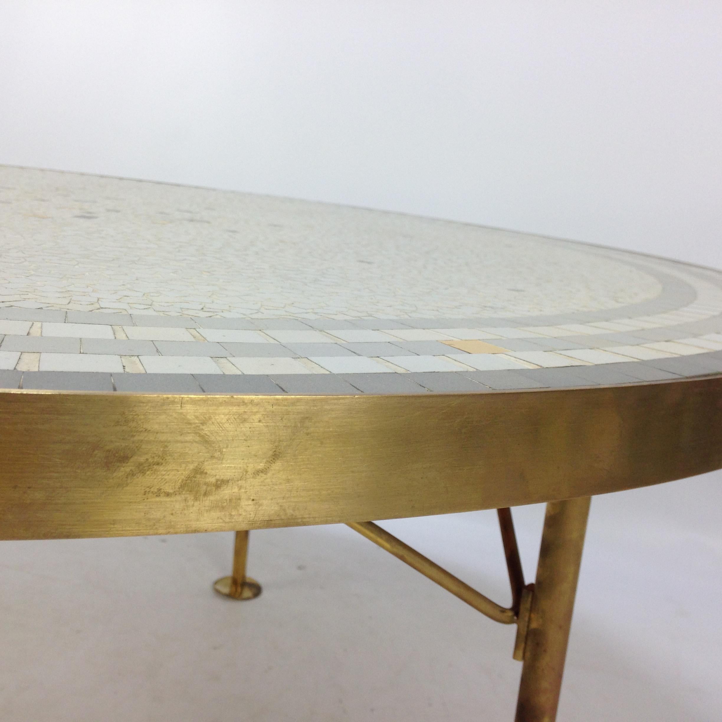 Mid Century Mosaic Coffee Table by Berthold Müller, 1950s For Sale 7