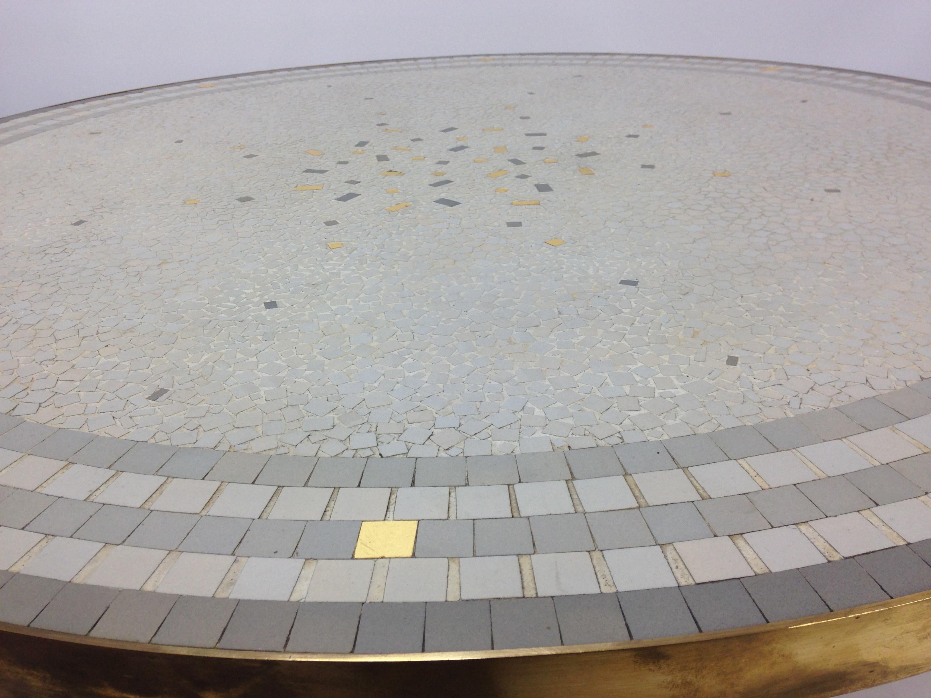 Mid Century Mosaic Coffee Table by Berthold Müller, 1950s For Sale 12