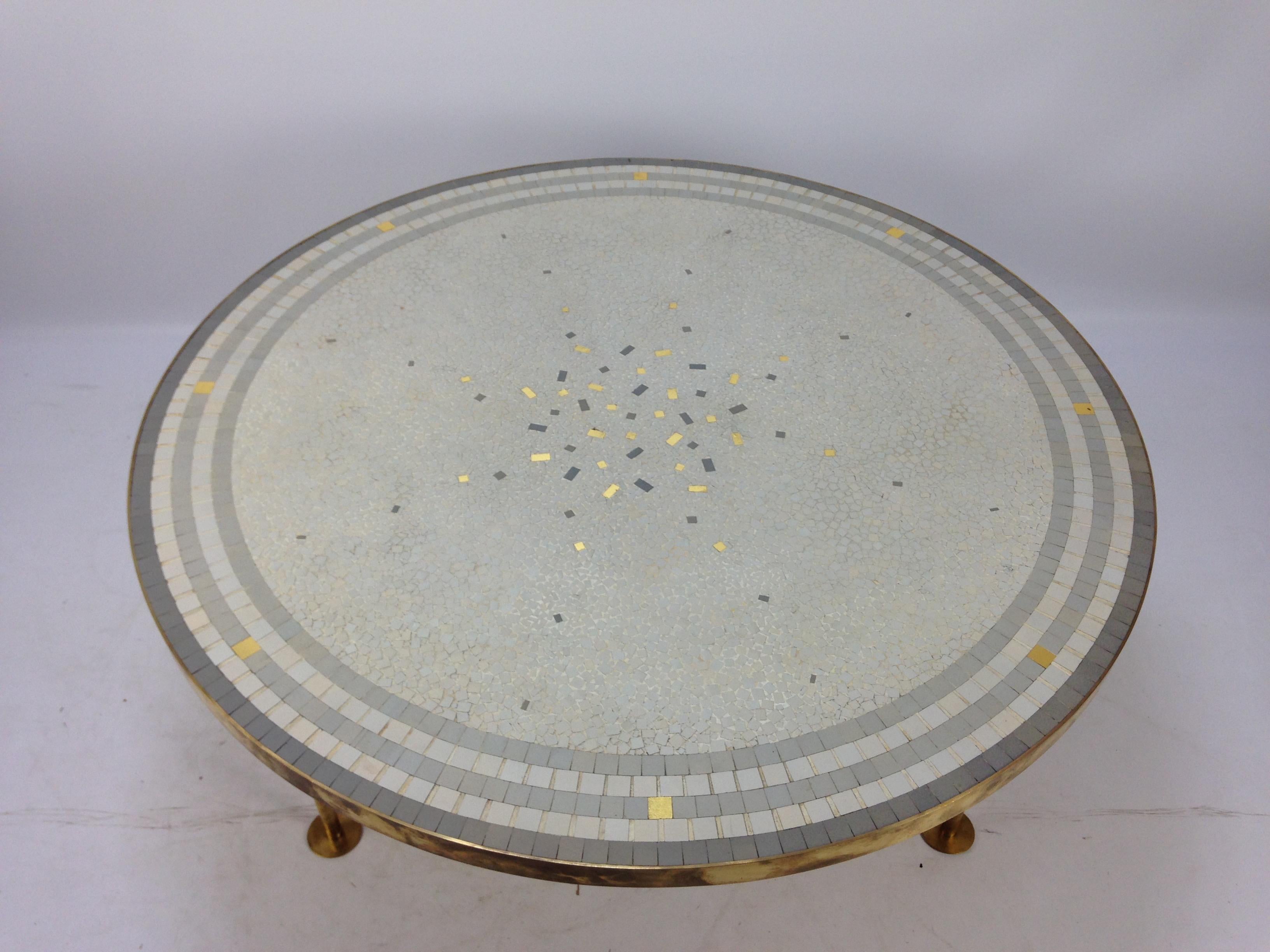 Ceramic Mid Century Mosaic Coffee Table by Berthold Müller, 1950s For Sale