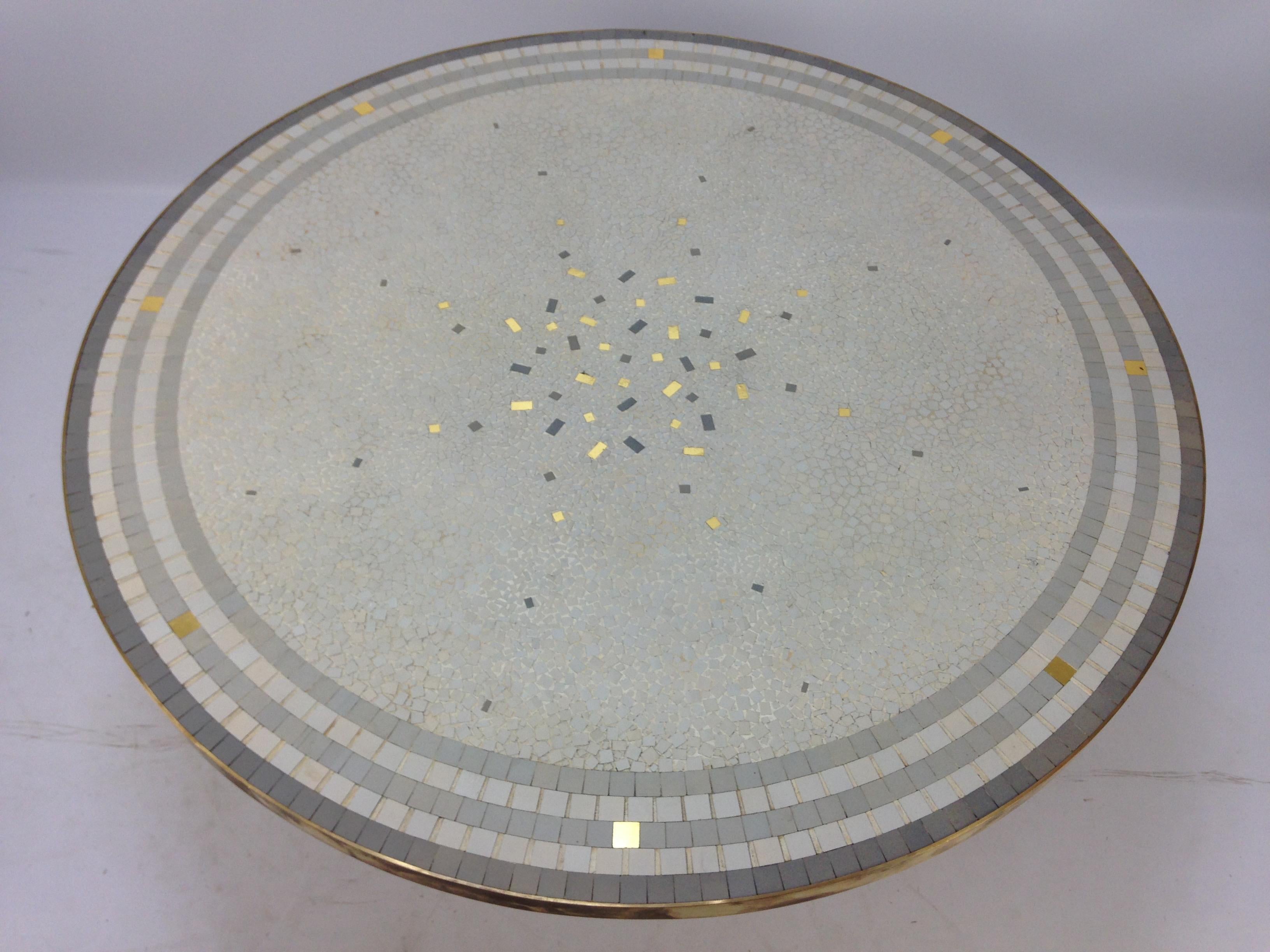 Mid Century Mosaic Coffee Table by Berthold Müller, 1950s For Sale 2