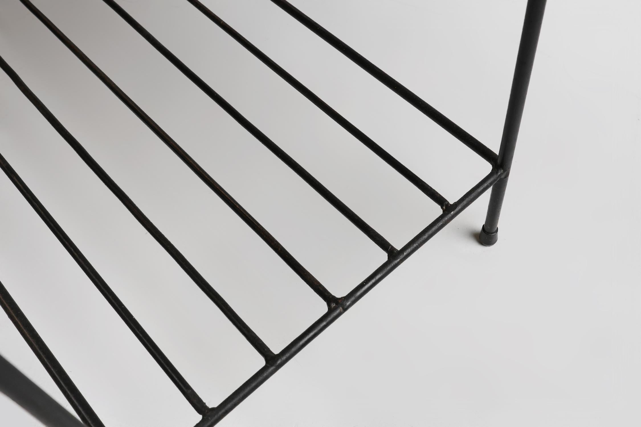 Table basse en mosaïque du milieu du siècle avec cadre en métal, France en vente 1