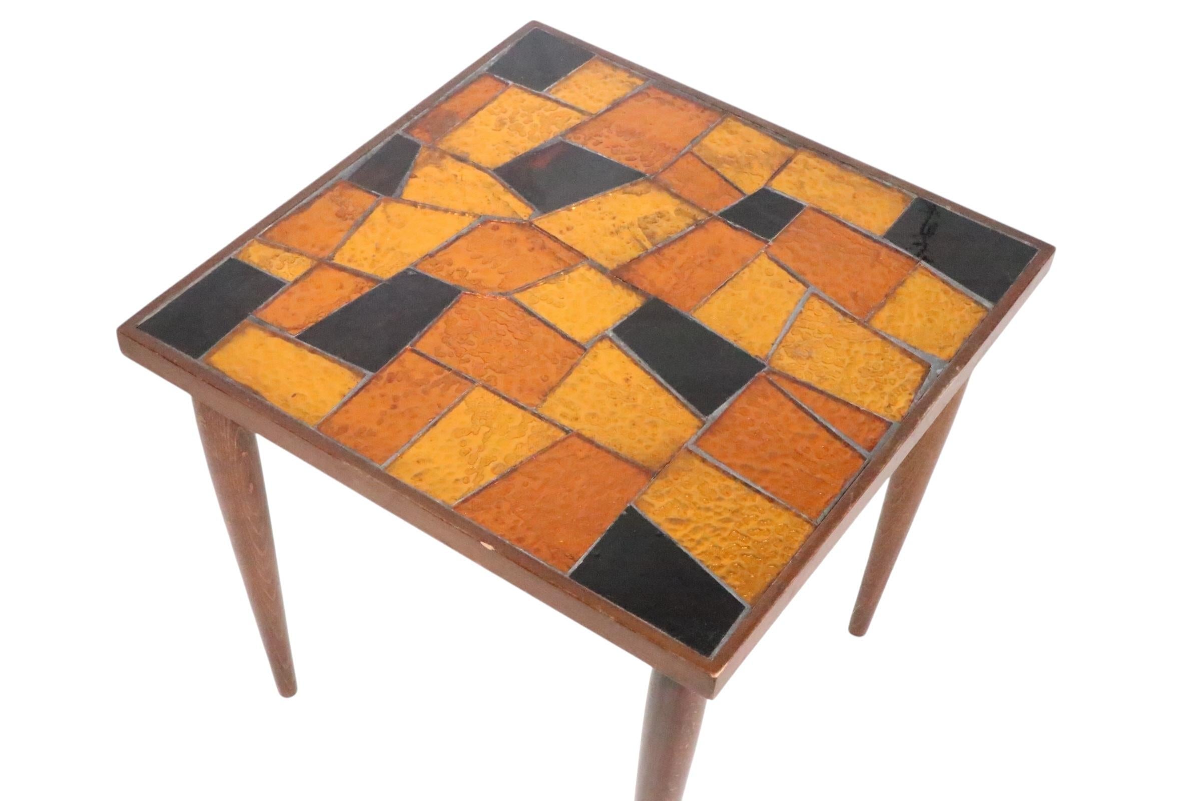 Table en verre mosaïque du milieu du siècle par George Briard en vente 3