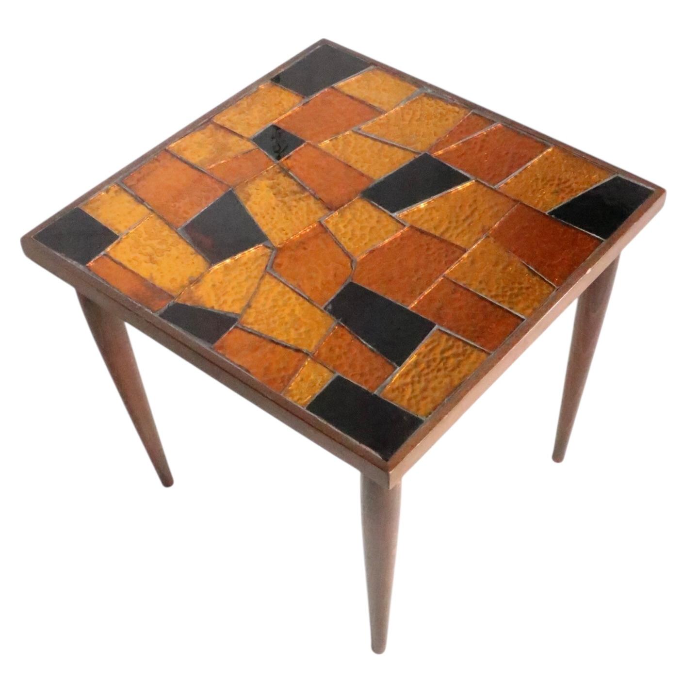 Américain Table en verre mosaïque du milieu du siècle par George Briard en vente