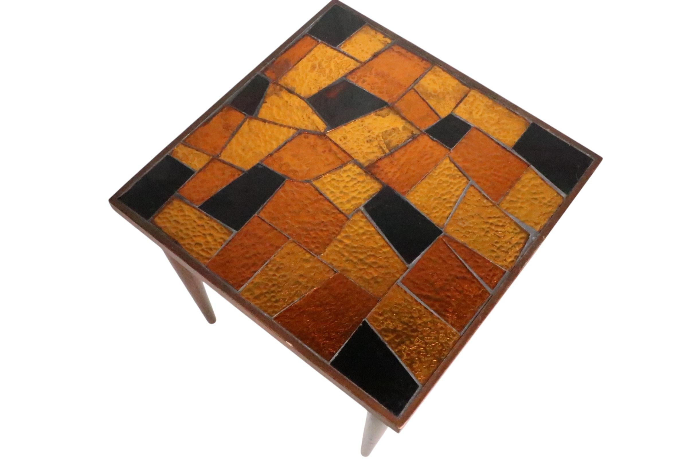 Table en verre mosaïque du milieu du siècle par George Briard en vente 2