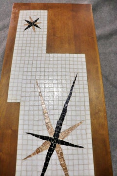 Mid-Century Mosaic Tile Coffee Table