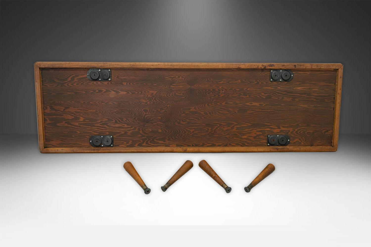 Mid Century Mosaic Tile Top Low Coffee Table For Sale 4