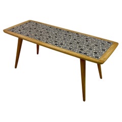 Mid Century Mosaic Tile Top Table