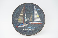 Mid-Century Mosaic Wall Plate / Bowl by W. Zimmermann for Ritter