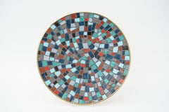 Mosaik-Wandteller / Schale von W. Zimmermann für Ritter (Mitte des Jahrhunderts)