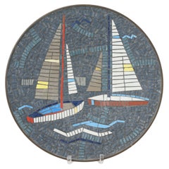 Mid-Century Mosaic Wall Plate / Bowl by W. Zimmermann for Ritter