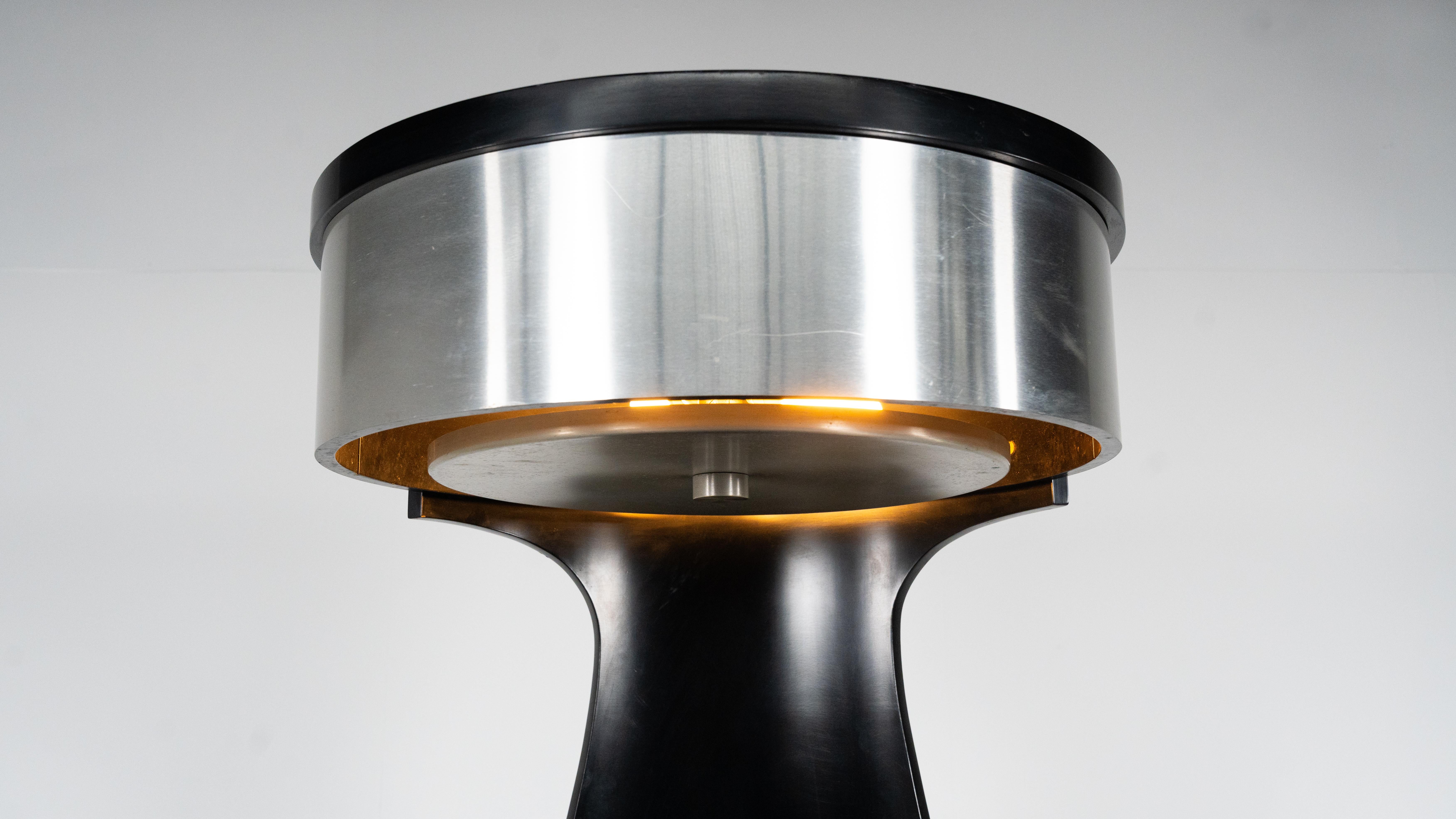 Mid-Century Motorized Bar by Willy Rizzo, Wood Metal and Glass, Italy, 1970s 9