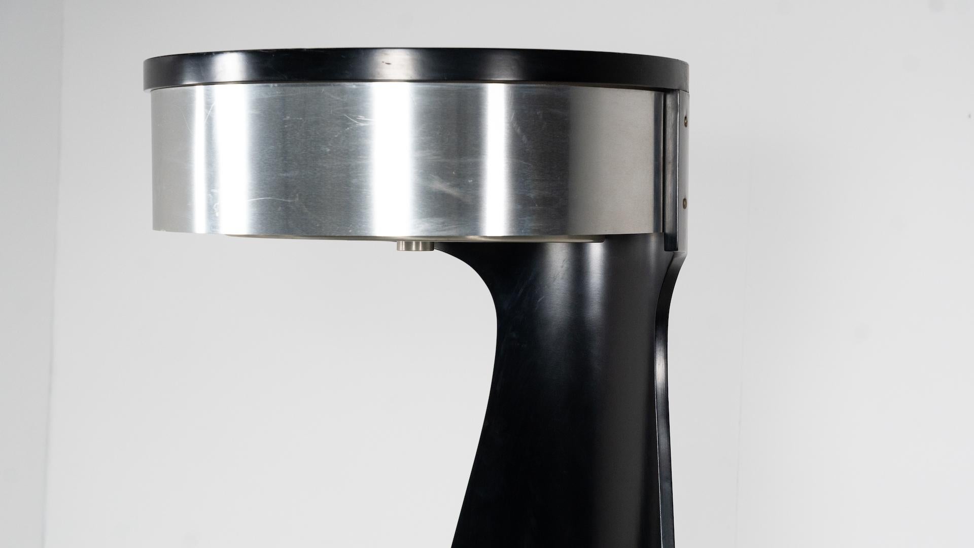 Mid-Century Motorized Bar by Willy Rizzo, Wood Metal and Glass, Italy, 1970s 2