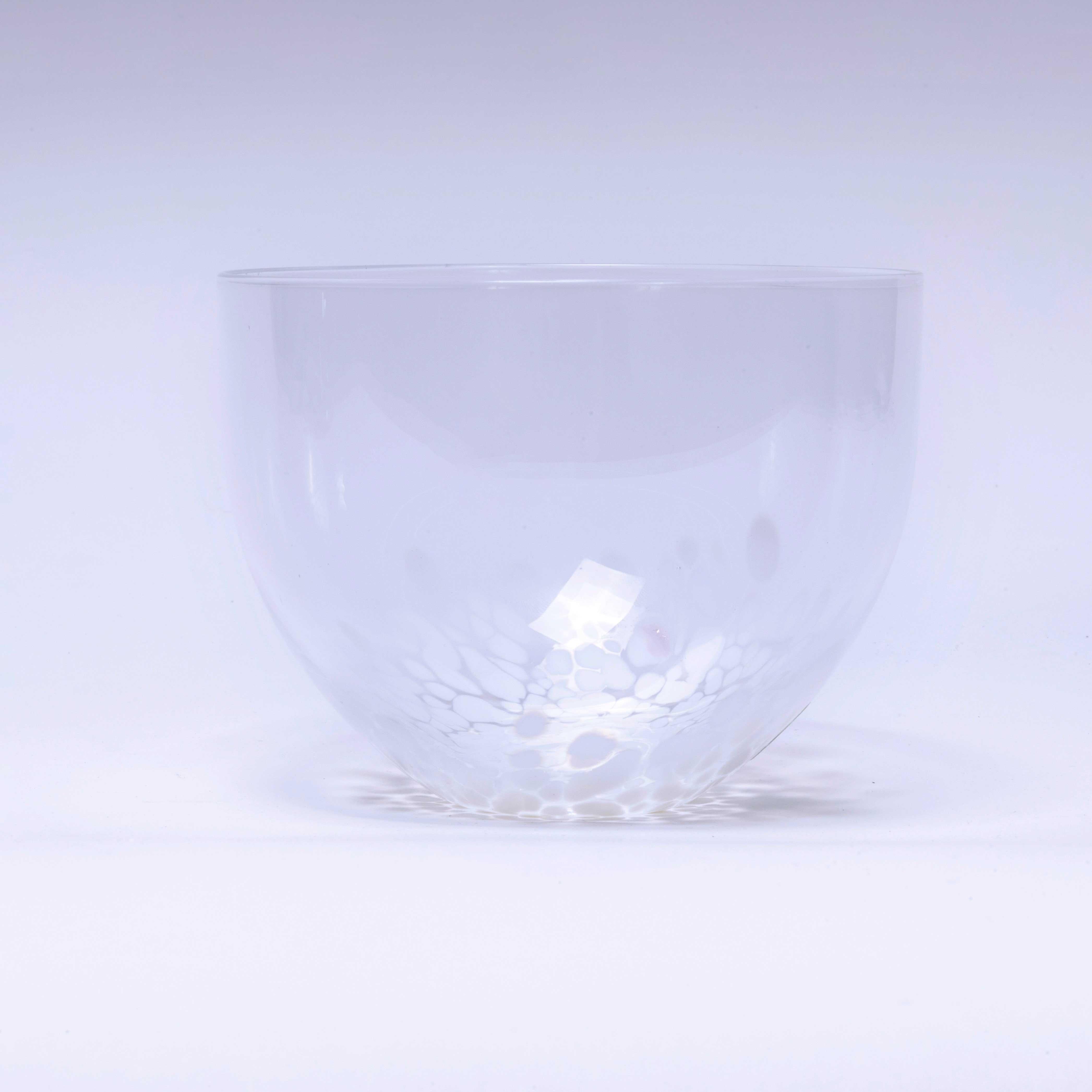 Mid Century Mottled Goto Glass Bowl In Excellent Condition For Sale In Hook, Hampshire