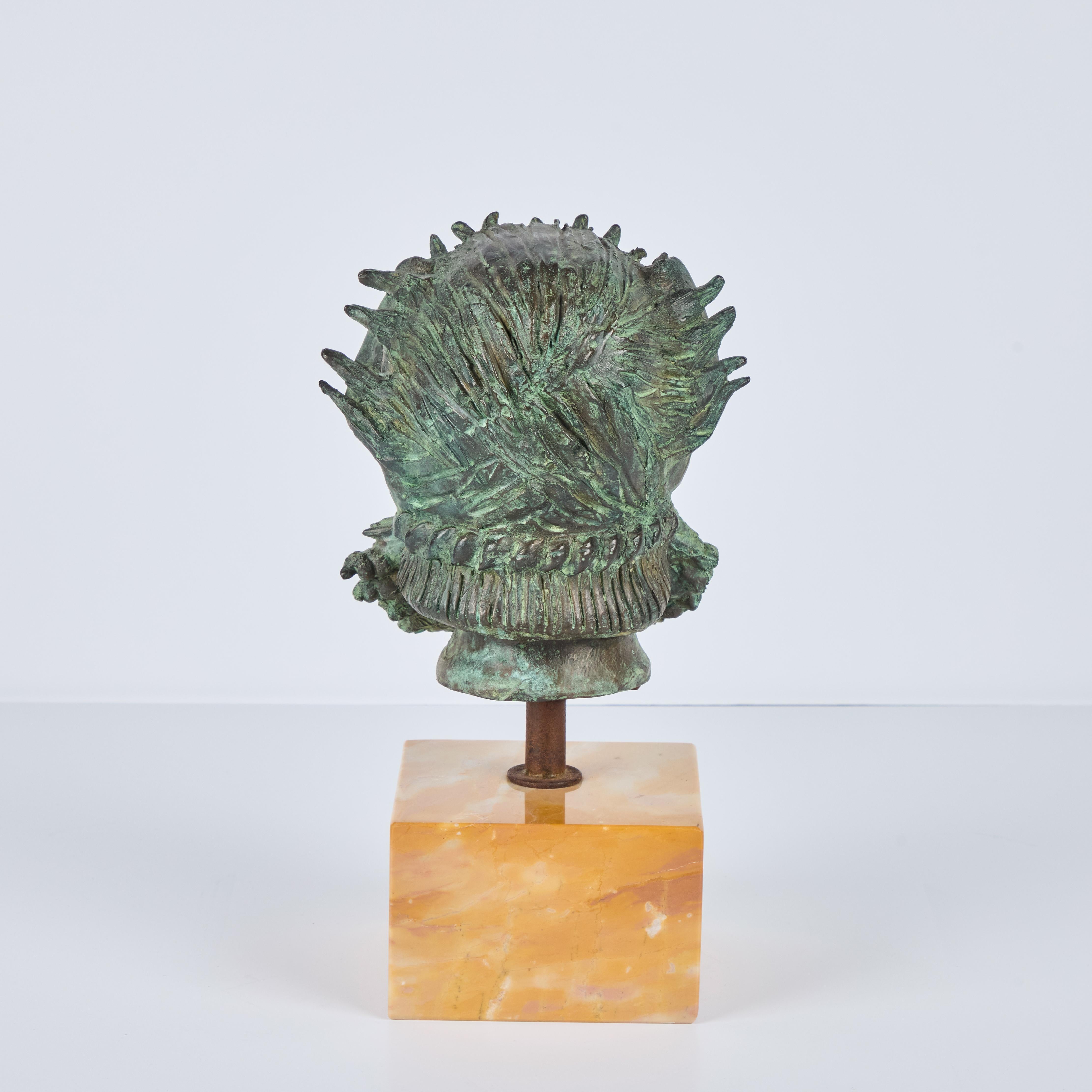 Calco Busto in bronzo montato di metà secolo in vendita