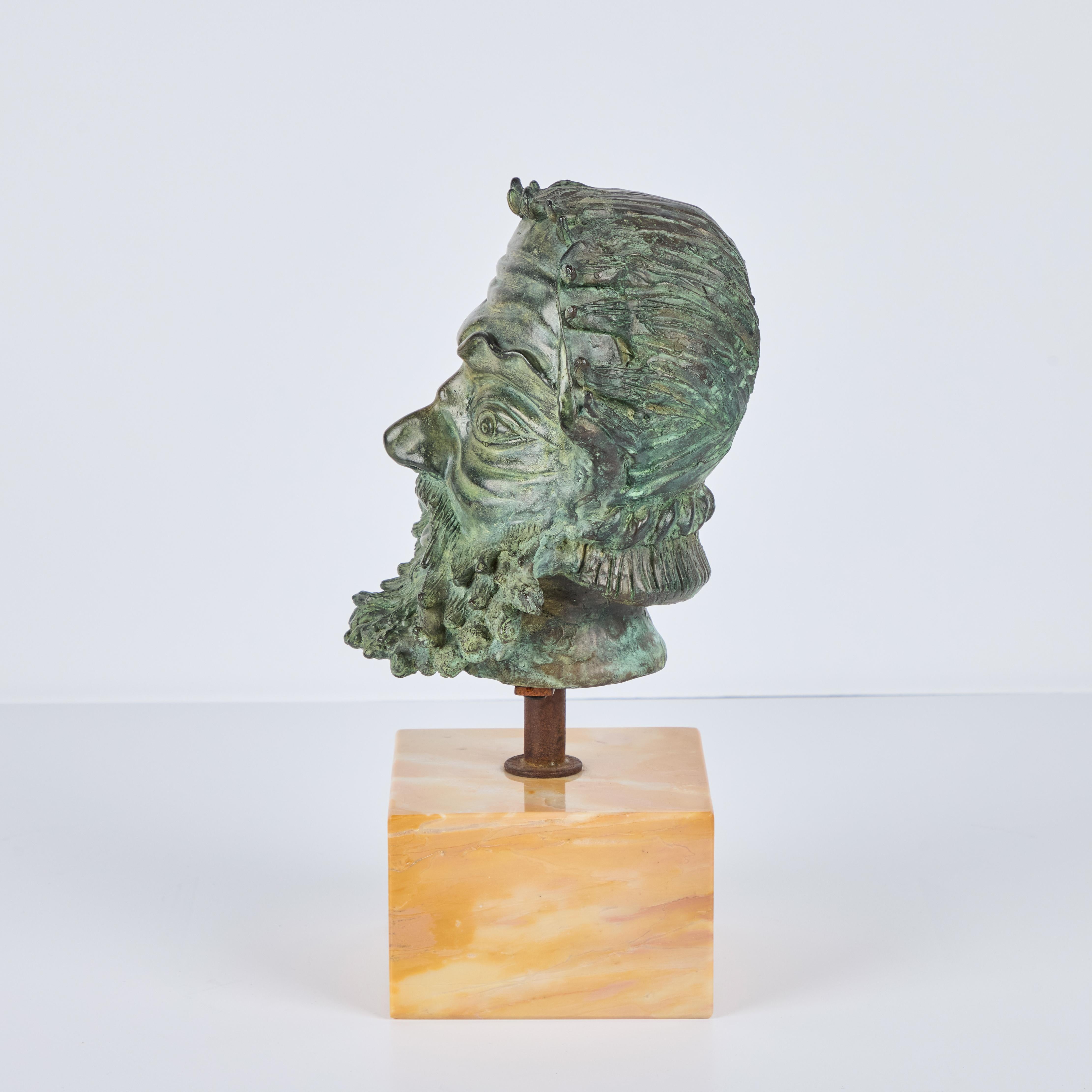 Busto in bronzo montato di metà secolo In condizioni buone in vendita a Los Angeles, CA