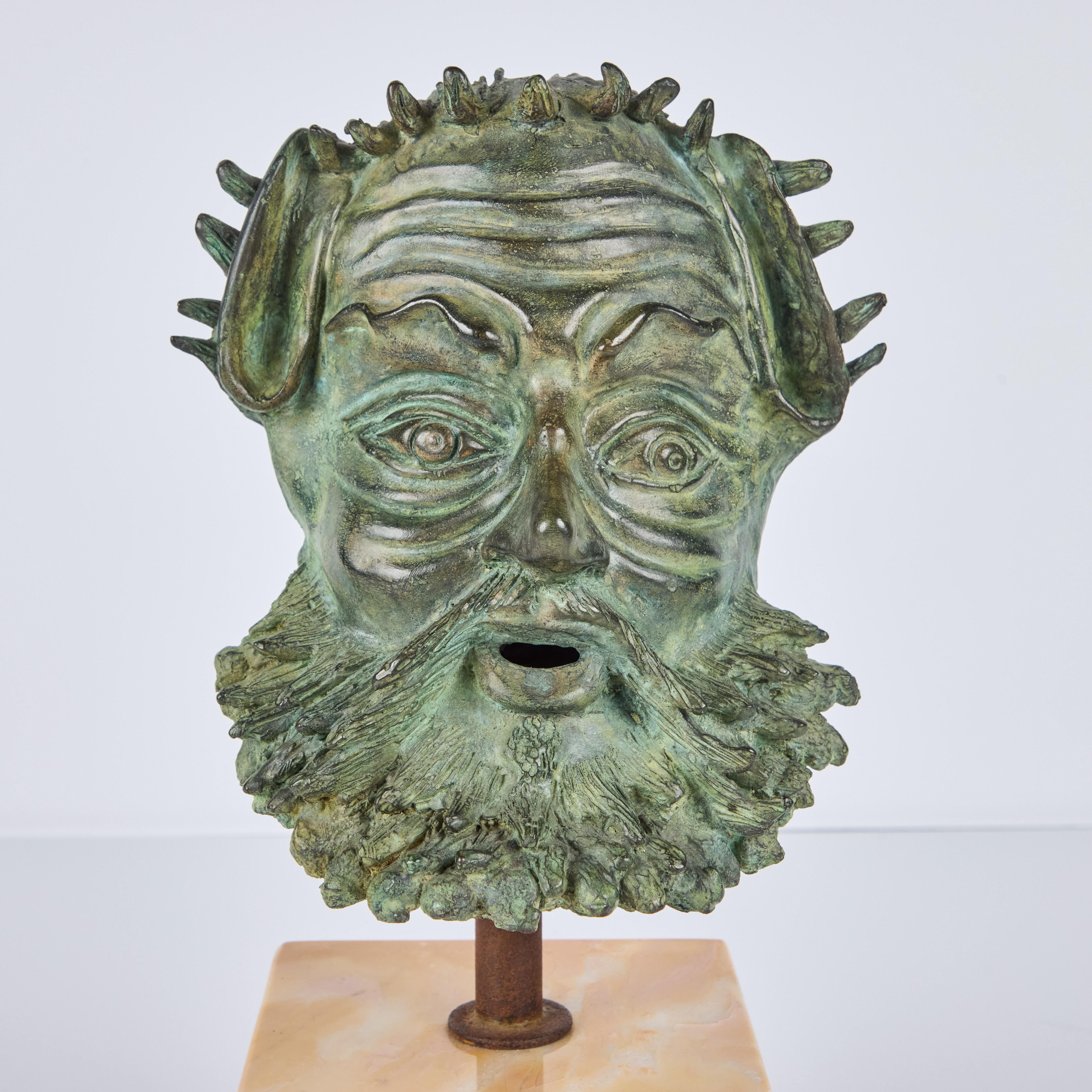 Busto in bronzo montato di metà secolo in vendita 2
